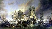 Clarkson Frederick Stanfield The Battle of Trafalgar USA oil painting artist
